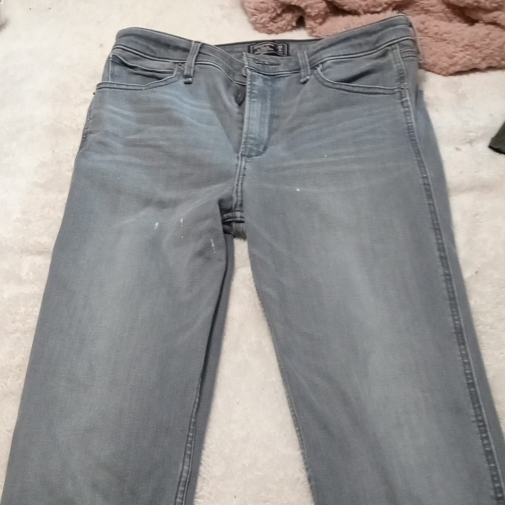 Abercrombie and Fitch grey skinny jeans